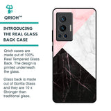 Marble Collage Art Glass Case For Vivo X70 Pro
