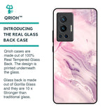 Diamond Pink Gradient Glass Case For Vivo X70 Pro