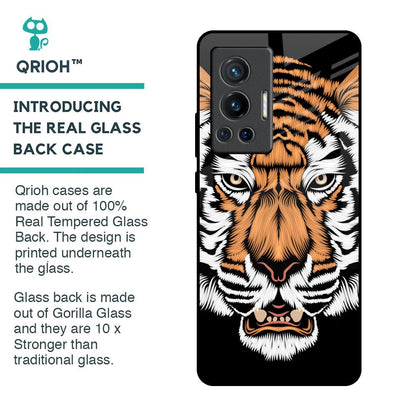 Angry Tiger Glass Case For Vivo X70 Pro