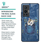 Kitty In Pocket Glass Case For Vivo X70 Pro