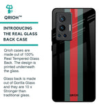 Vertical Stripes Glass Case for Vivo X70 Pro