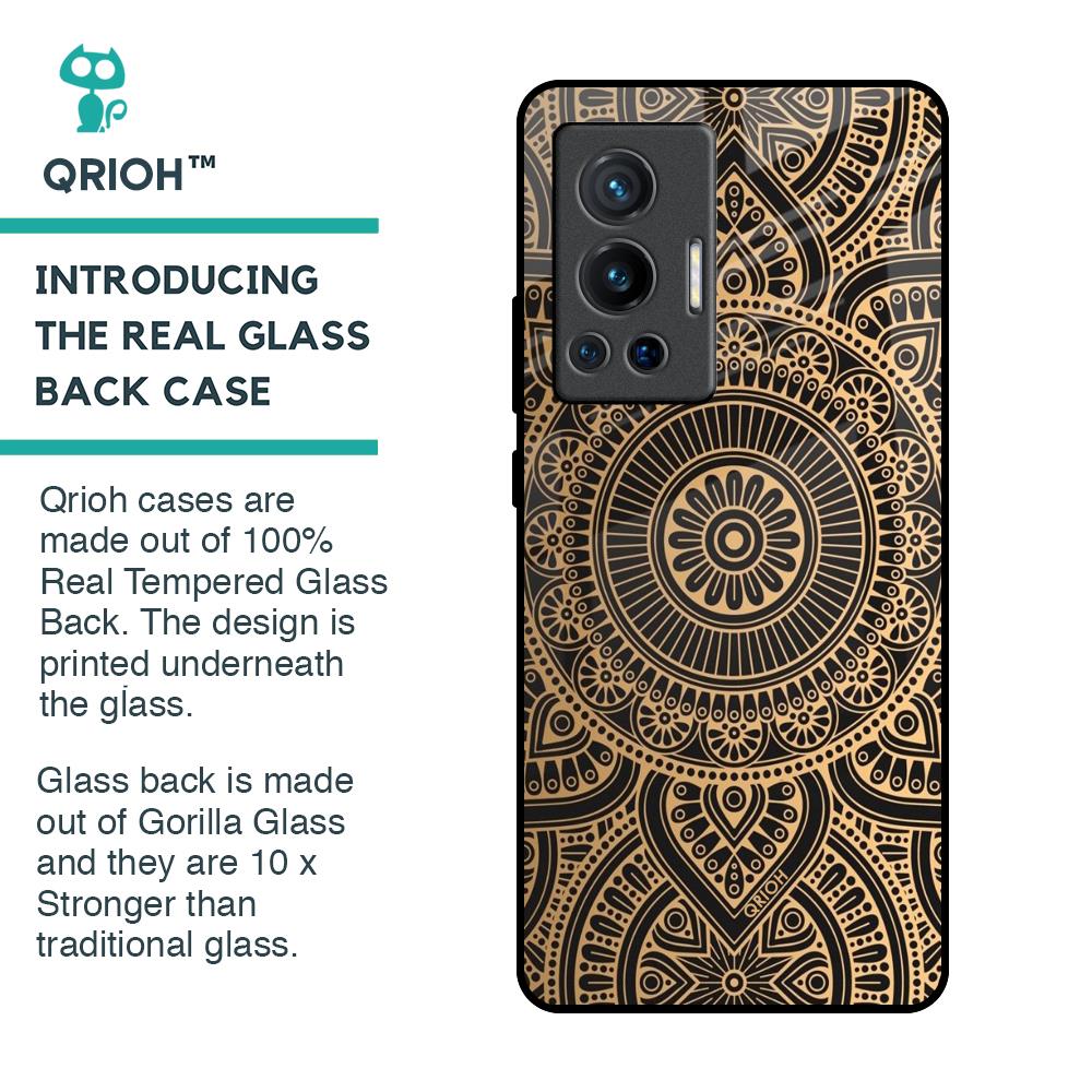 Luxury Mandala Glass Case for Vivo X70 Pro
