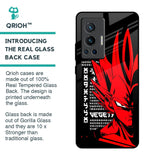 Red Vegeta Glass Case for Vivo X70 Pro