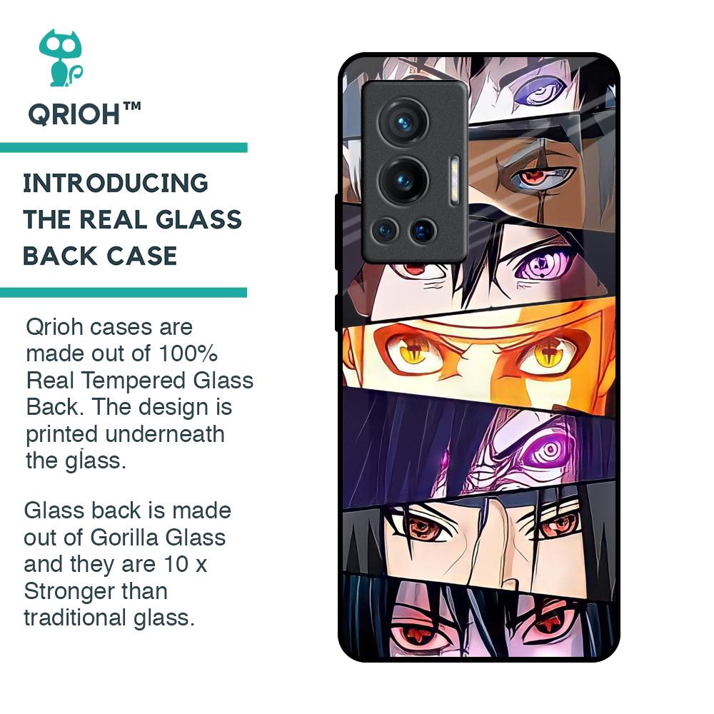 Anime Eyes Glass Case for Vivo X70 Pro