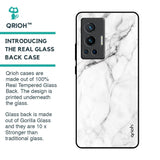 Modern White Marble Glass Case for Vivo X70 Pro