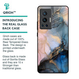 Marble Ink Abstract Glass Case for Vivo X70 Pro
