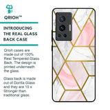 Geometrical Marble Glass Case for Vivo X70 Pro