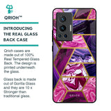 Electroplated Geometric Marble Glass Case for Vivo X70 Pro
