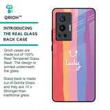Lucky Abstract Glass Case for Vivo X70 Pro