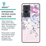 Elegant Floral Glass Case for Vivo X70 Pro