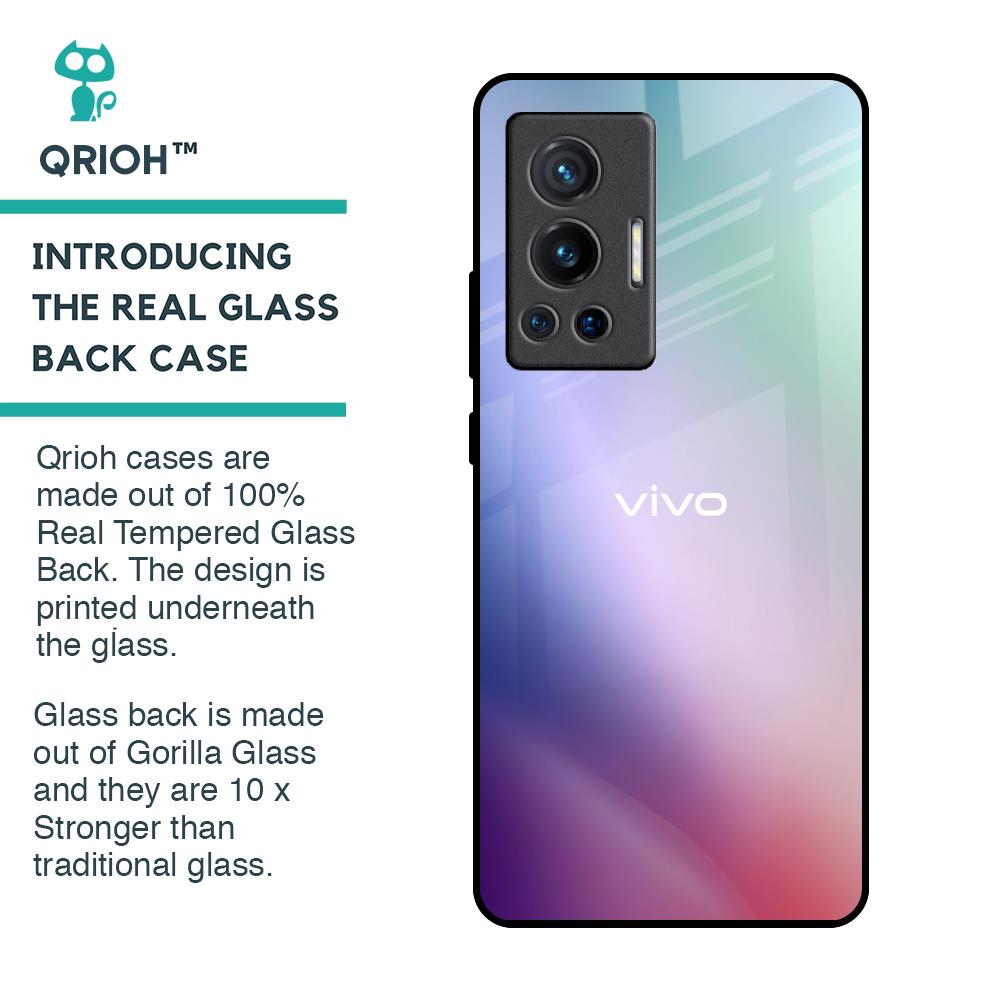 Abstract Holographic Glass Case for Vivo X70 Pro