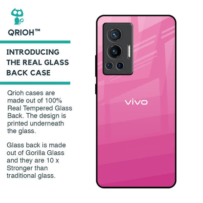 Pink Ribbon Caddy Glass Case for Vivo X70 Pro