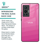Pink Ribbon Caddy Glass Case for Vivo X70 Pro