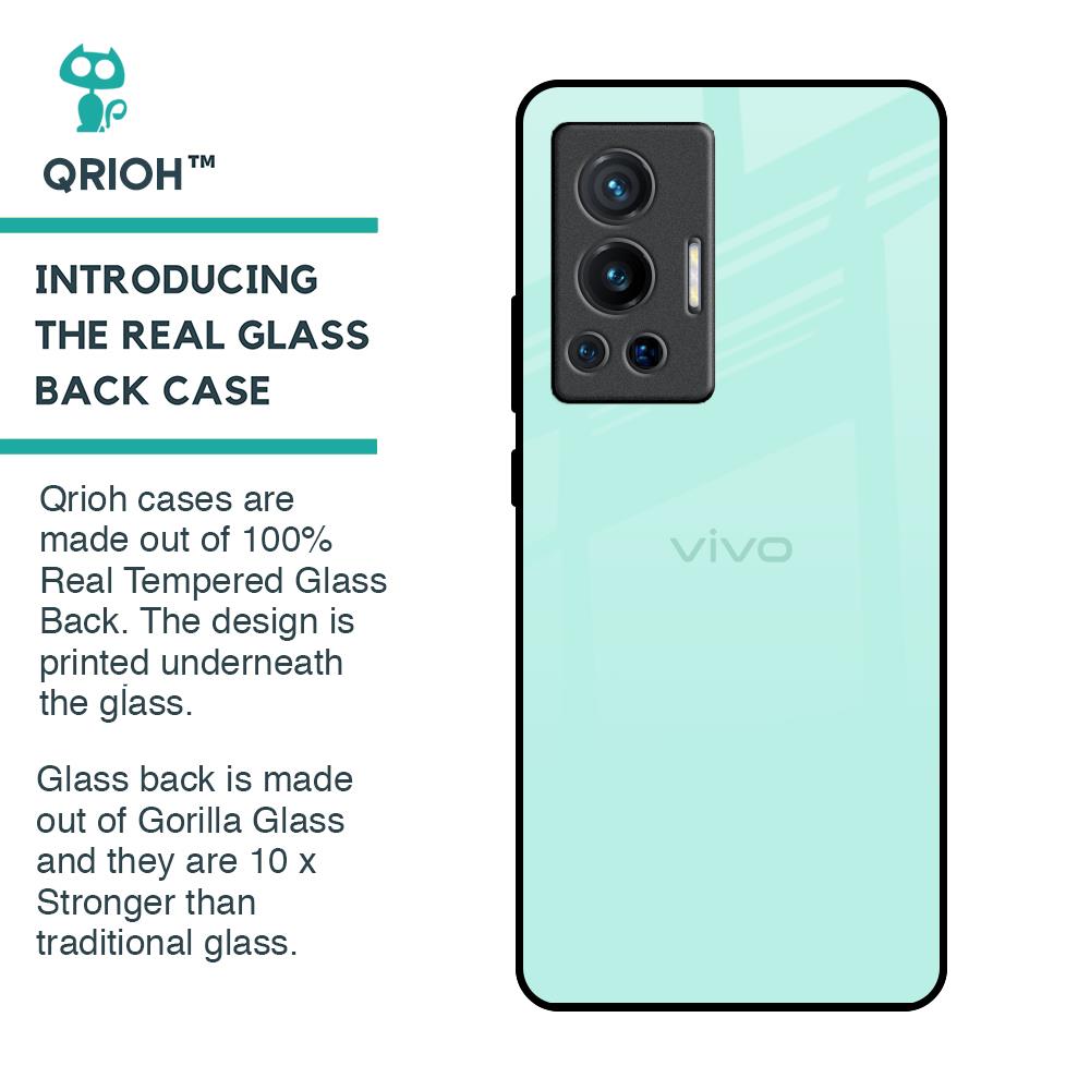 Teal Glass Case for Vivo X70 Pro