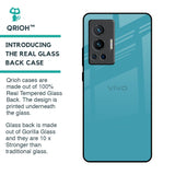Oceanic Turquiose Glass Case for Vivo X70 Pro