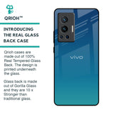 Celestial Blue Glass Case For Vivo X70 Pro