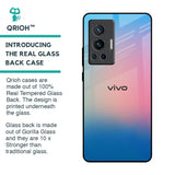 Blue & Pink Ombre Glass case for Vivo X70 Pro
