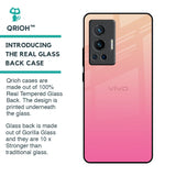 Pastel Pink Gradient Glass Case For Vivo X70 Pro
