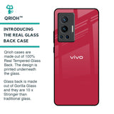 Solo Maroon Glass case for Vivo X70 Pro