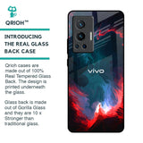 Brush Art Glass Case For Vivo X70 Pro