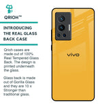 Fluorescent Yellow Glass case for Vivo X70 Pro