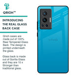 Blue Aqua Glass Case for Vivo X70 Pro