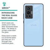 Pastel Sky Blue Glass Case for Vivo X70 Pro