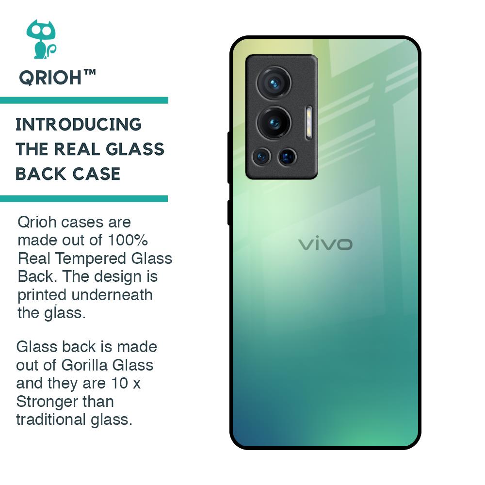 Dusty Green Glass Case for Vivo X70 Pro