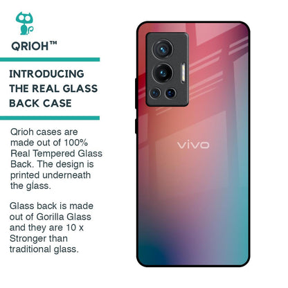 Dusty Multi Gradient Glass Case for Vivo X70 Pro
