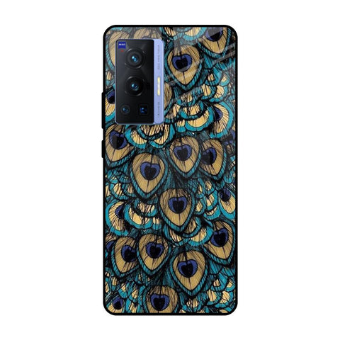Peacock Feathers Vivo X70 Pro Glass Cases & Covers Online