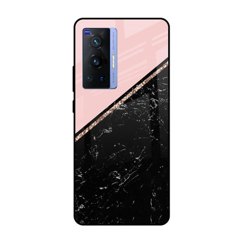 Marble Texture Pink Vivo X70 Pro Glass Cases & Covers Online