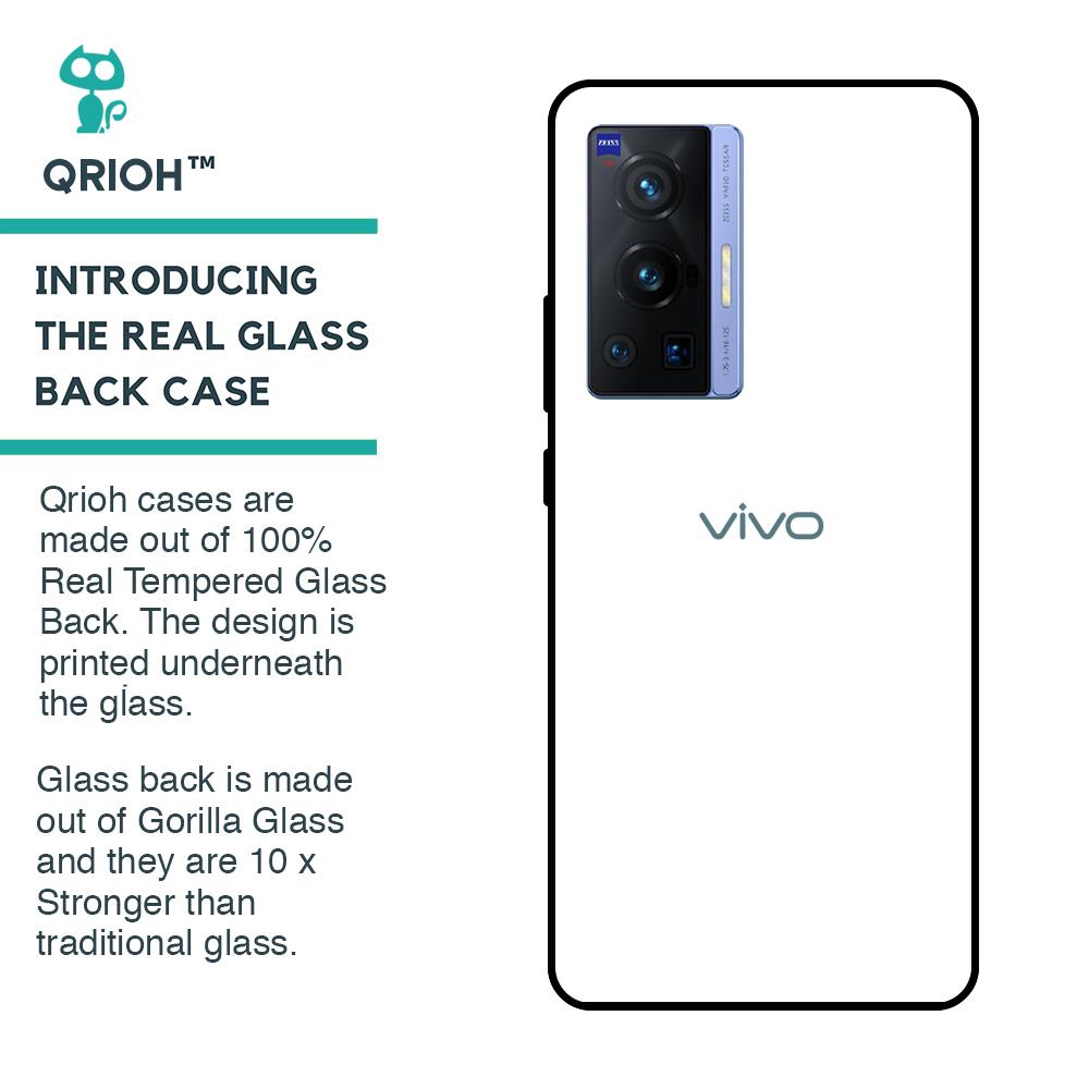 Arctic White Glass Case for Vivo X70 Pro