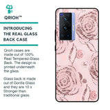 Shimmer Roses Glass case for Vivo X70 Pro