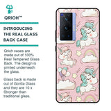 Balloon Unicorn Glass case for Vivo X70 Pro