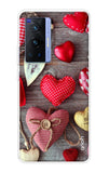 Valentine Hearts Vivo X70 Pro Back Cover