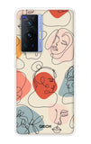 Abstract Faces Vivo X70 Pro Back Cover