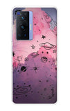 Space Doodles Art Vivo X70 Pro Back Cover