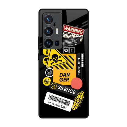 Danger Signs Vivo X70 Pro Plus Glass Back Cover Online