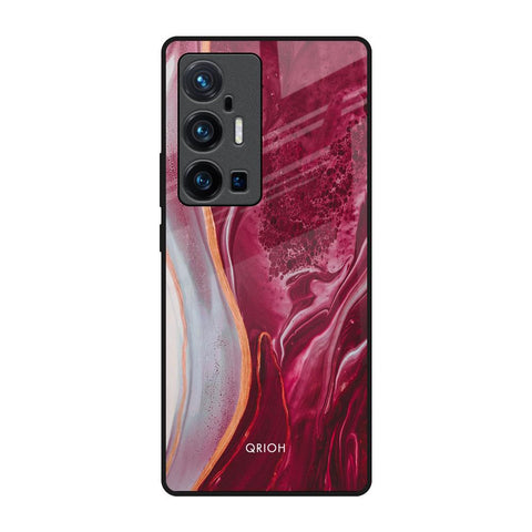 Crimson Ruby Vivo X70 Pro Plus Glass Back Cover Online