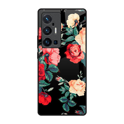 Floral Bunch Vivo X70 Pro Plus Glass Back Cover Online