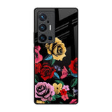 Floral Decorative Vivo X70 Pro Plus Glass Back Cover Online