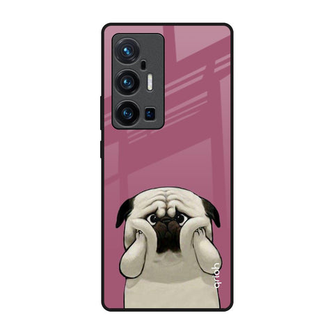 Funny Pug Face Vivo X70 Pro Plus Glass Back Cover Online