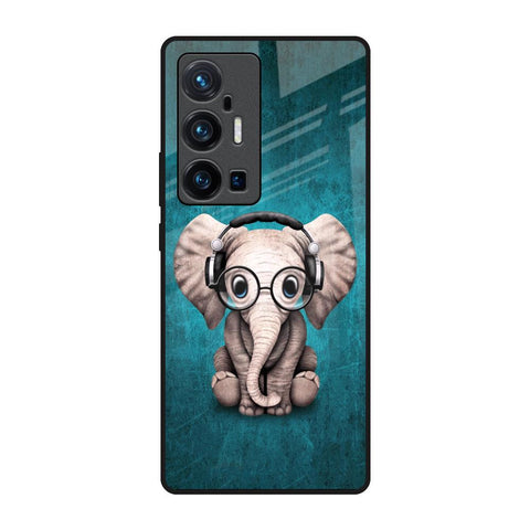 Adorable Baby Elephant Vivo X70 Pro Plus Glass Back Cover Online