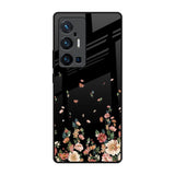 Floating Floral Print Vivo X70 Pro Plus Glass Back Cover Online