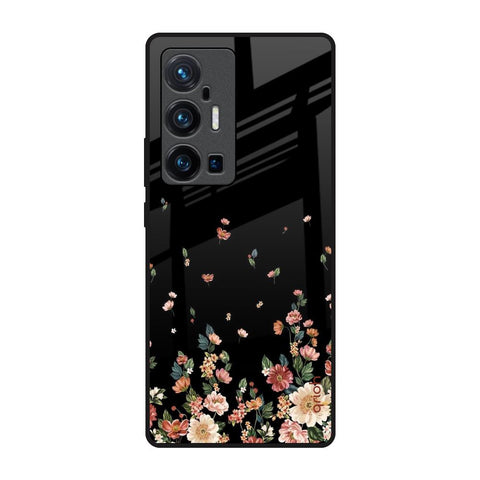 Floating Floral Print Vivo X70 Pro Plus Glass Back Cover Online