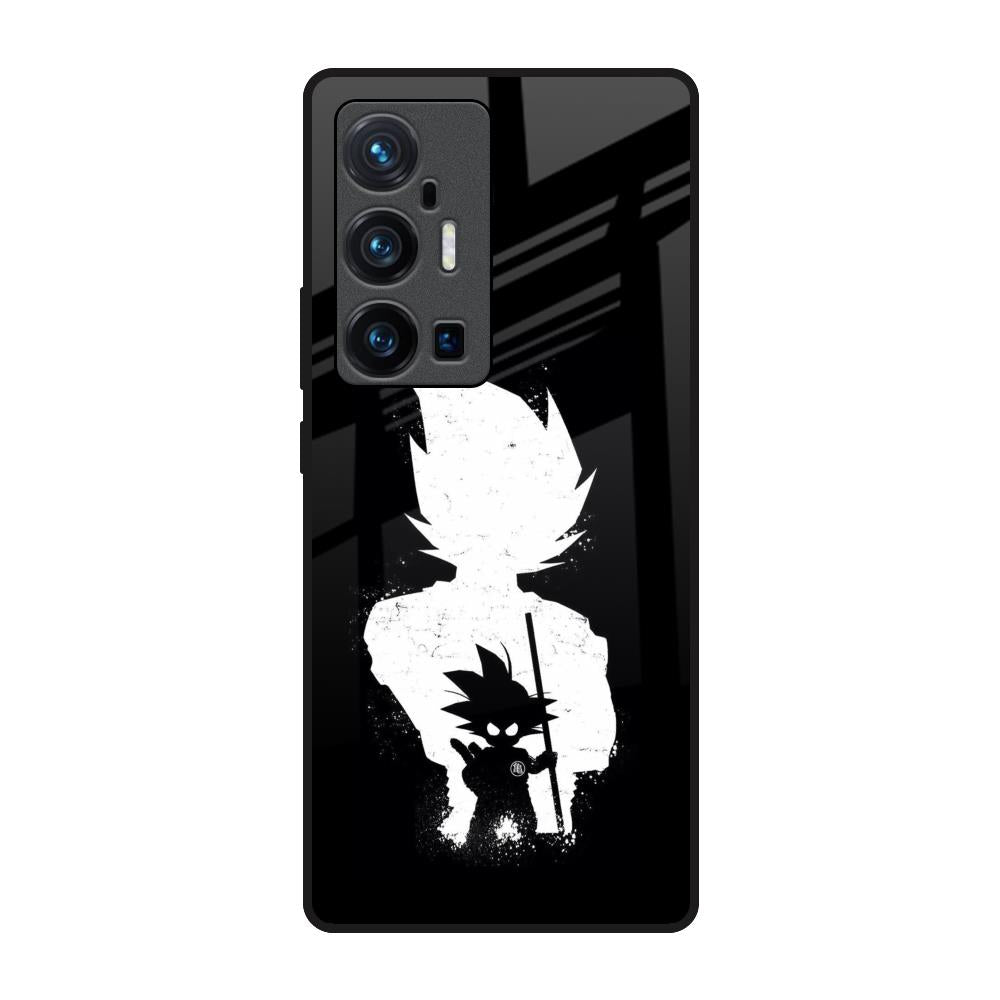 Monochrome Goku Vivo X70 Pro Plus Glass Back Cover Online