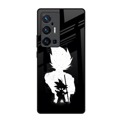 Monochrome Goku Vivo X70 Pro Plus Glass Back Cover Online
