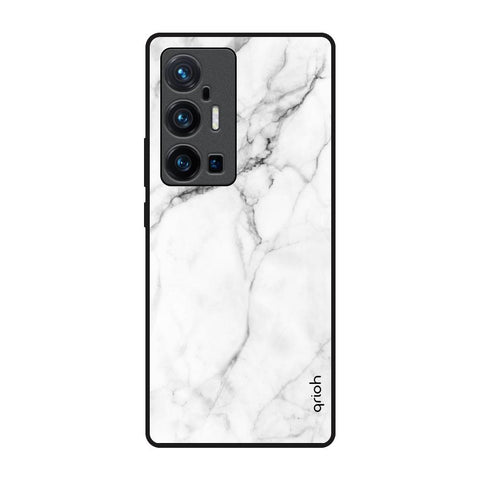 Modern White Marble Vivo X70 Pro Plus Glass Back Cover Online