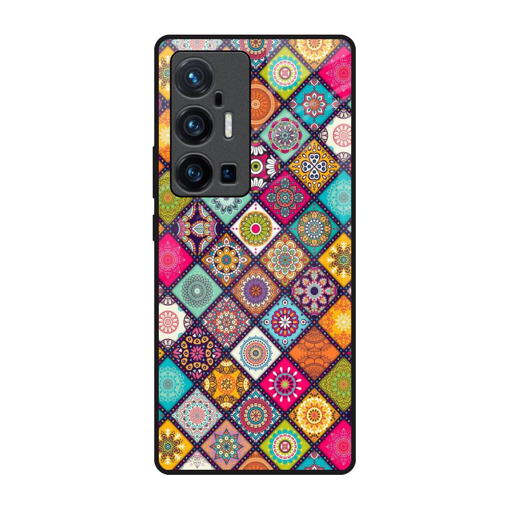 Multicolor Mandala Vivo X70 Pro Plus Glass Back Cover Online