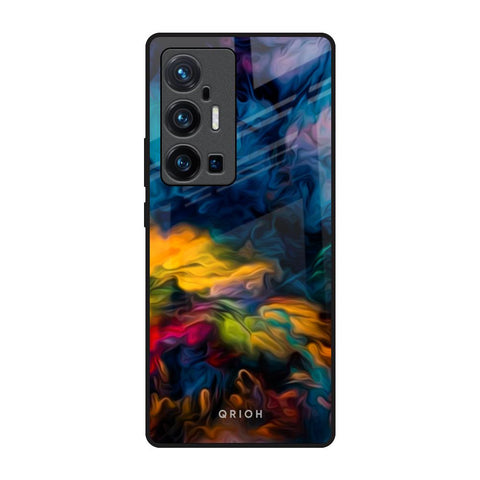 Multicolor Oil Painting Vivo X70 Pro Plus Glass Back Cover Online